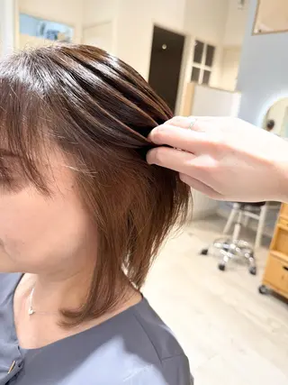ミディアム 渡邉 まどかのヘアスタイル