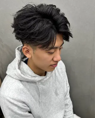 パーマ メンズ ✨ブリーチ無しWカラ ー・メンズ✨佐藤秀太のヘアスタイル