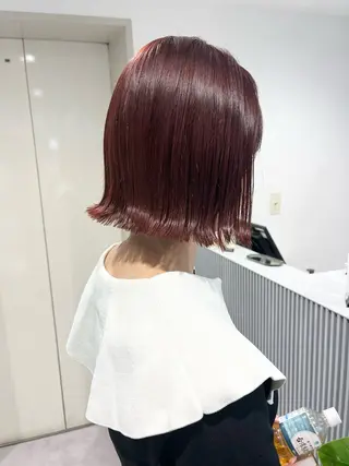 ショート カラー 🌼タッセルボブ/シ ョートmoeka🌼のヘアスタイル