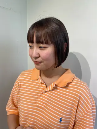 ショート カラー LUVISM新潟🎀 透明感カラー/ミユのヘアスタイル
