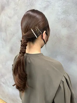 ロング ヘアアレンジ 廣瀬双葉 ボブ/ミディアムのヘアスタイル