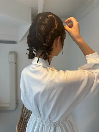ロング ヘアアレンジ mitsuki ブリーチモデルのヘアスタイル