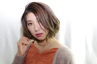 ミディアム 髪のリセット× 髪質改善ひこうせんのヘアスタイル