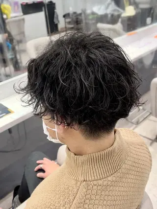 ショート 京都河原町 メンズパーマ助川龍哉のヘアスタイル