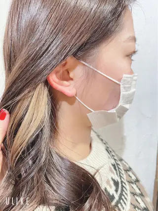 セミロング カラー マルヤマ リナの眉毛・アイブロウイメージ