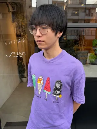 ショート メンズ 川口 雄大のヘアスタイル