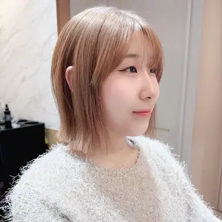 ミディアム カラー カットモデル無料 あやかのヘアスタイル