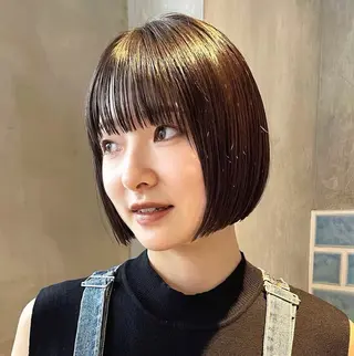 ショート カラー 👑ボブはお任せ ミヤノ👑のヘアスタイル
