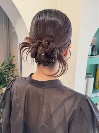 ロング ヘアアレンジ 🫧札幌ブリーチなし 透明感カラーゆん🫧のヘアスタイル
