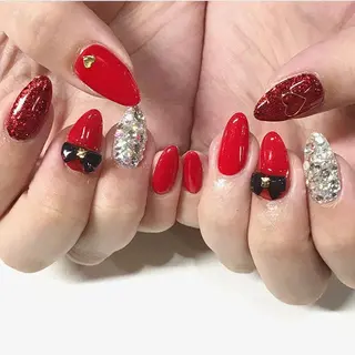 ネイル 渋谷／チップ長さ出し 👑アプレgel-xのネイルデザイン