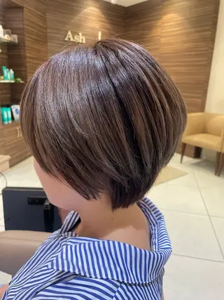 ショート カラー 韓国ヘアメイク🎀/ 縮毛矯正✨山本媛香のヘアスタイル