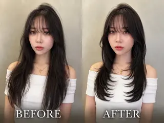 ロング ✨縮毛矯正✨レイヤー ホウダカズヒロのヘアスタイル