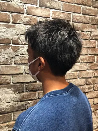 ショート カラー パーマ 名倉 伽奈のヘアスタイル