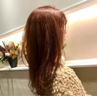 ミディアム カラー パーマ 髪質改善/縮毛矯正/ 透明感🩵NANAのヘアスタイル