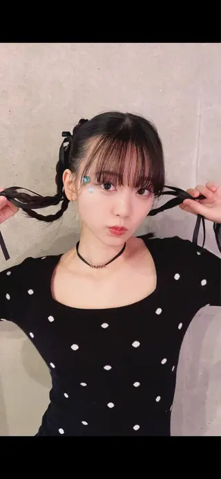 ロング カラー ヘアアレンジ ブリーチ🐰インナー ♡ハイライト♡綾🐰のヘアスタイル