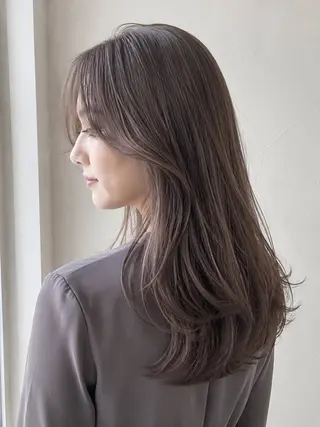 セミロング カラー 岡崎勇人/レイヤー/ 韓国/ケラチンTRのヘアスタイル