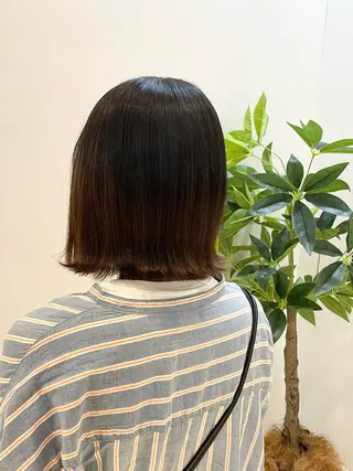 ミディアム カラー ヘアアレンジ ブリーチ/透明感カラ ー/荒木 悠楽のヘアスタイル
