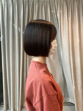 ショート ヘアアレンジ 美髪矯正 韓国レイヤーのヘアスタイル