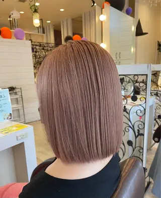 ミディアム カラー 東恩納 誠のヘアスタイル