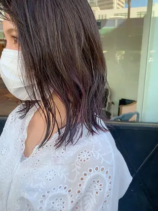 セミロング カラー Takahashi Yuriのヘアスタイル