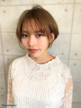 ショート 縮毛矯正/ 髪質改善 /ショート 圍 崇行のヘアスタイル