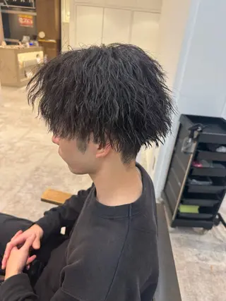 ショート パーマ メンズ 鈴木結花/立川美容師 /お悩み解決型美容師のヘアスタイル
