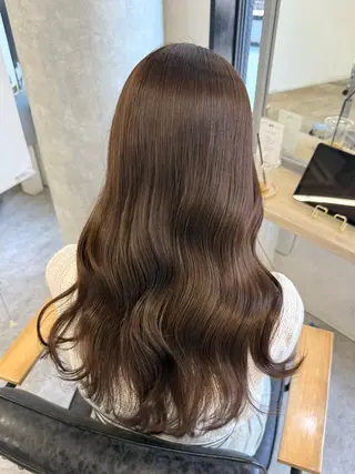 ロング カラー ヘアアレンジ Himawari♡ 柔らかいカラーのヘアスタイル