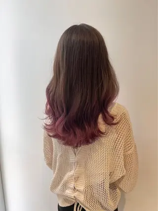 セミロング カラー 【公式】amble luxe池袋東口🩷のヘアスタイル