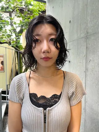 ショート パーマ ボブ/パーマ 🐕🦺Nagiのヘアスタイル