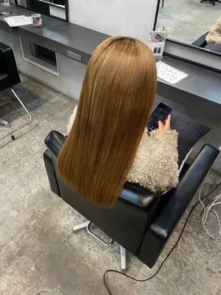 ロング cocoa🎀 透明感カラー/パーマのヘアスタイル