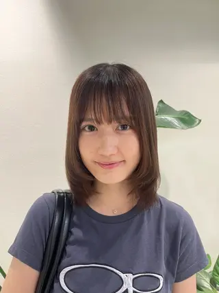 ミディアム ボブパーマ／アレンジ Onのヘアスタイル