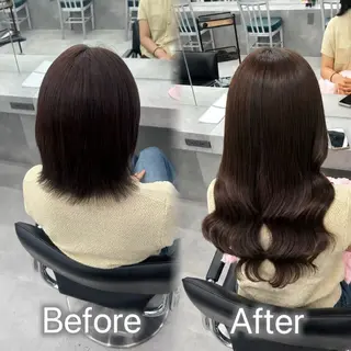 ロング カラー ヘアアレンジ メンズ 羽エク指名No1✨️ シールエク🌙しぇるのヘアスタイル