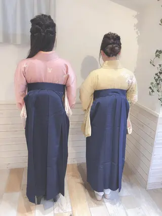セミロング ヘアアレンジ あき えいみのヘアスタイル