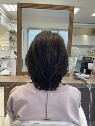 ミディアム 藤原 亜美🤍のヘアスタイル