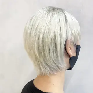 ショート カラー メンズ デザインカラー/パー マ🦖外岡咲希🦖のヘアスタイル
