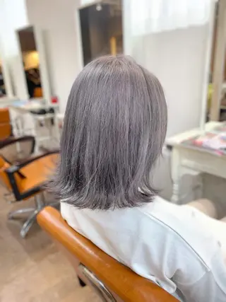 ミディアム カラー 髪質改善✨カラー特化 サロン🎨平尾晃一のヘアスタイル