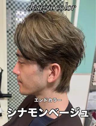 ミディアム カラー メンズ 🌫️EARTH 【タツキ】🌫️のヘアスタイル