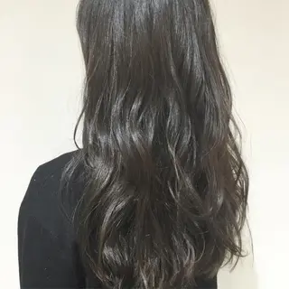 セミロング カラー 髪質改善カラー韓国風 レイヤーtudaのヘアスタイル
