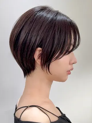 カラー 髪質改善カラー ショートボブ専門のヘアスタイル