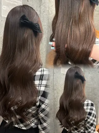 ロング カラー ヘアアレンジ 🎀暖色カラー🎀 ♡yurika♡のヘアスタイル