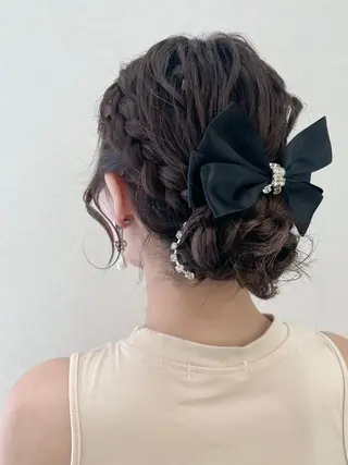 ロング ヘアアレンジ CARELLY Rukaのマツエク・マツパデザイン