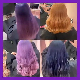 セミロング カラー 町田ブリーチ特化 MANATOのヘアスタイル