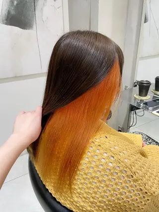 セミロング カラー ヘアアレンジ 艶髪/レイヤーカット 🐣misakiのヘアスタイル