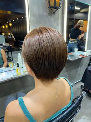ショート カラー 透明感カラー🌿 グレージュ🐺陽介のヘアスタイル