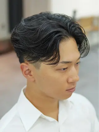 ショート パーマ メンズ メンズパーマ特化 カバヤマ　リョウのヘアスタイル