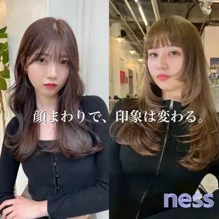セミロング ness🎖️ カミカリスマ受賞のヘアスタイル