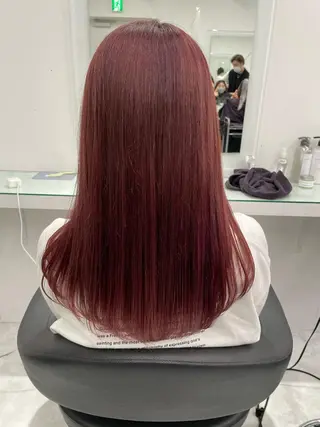 セミロング カラー 乾かすだけで美髪✨ 髪質改善専門/鈴木遼のヘアスタイル