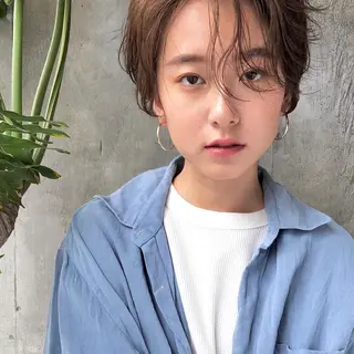 ショート カラー ヘアアレンジ 【ダメージレス施術】 【透明感】北村 拓也のヘアスタイル