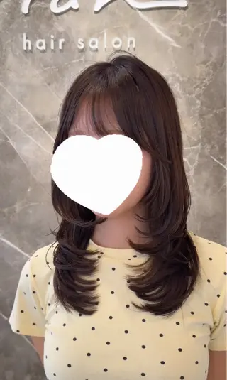 ミディアム カラー レイヤー透明感カラー ブリーチ🎀オトハのヘアスタイル