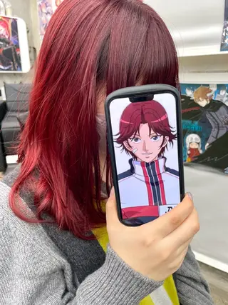 ロング カラー インナーカラー 推し ブリーチ  髪質改善のヘアスタイル